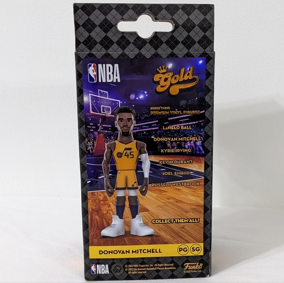 Donovan Mitchell Funko Gold NBA 5" Premium Vinyl Figure - Picture 2 of 3